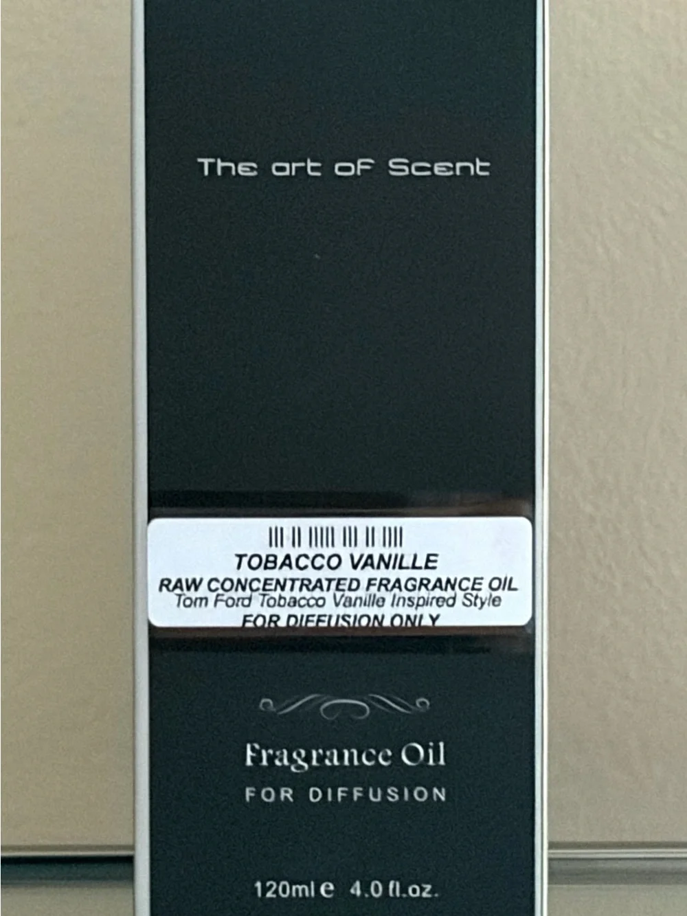 Tobacco Vanille 120ml Concentrated Fragrance Oil – Warm Luxury Diffuser Scent